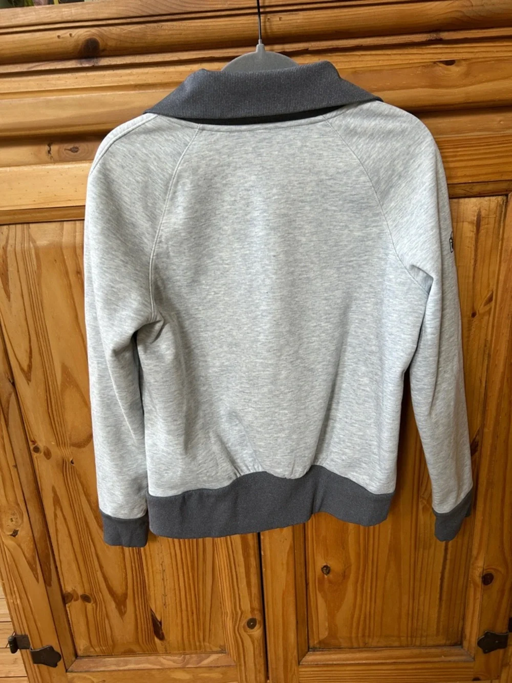 Nike Golf Sweatshirt Windblock Light Gray/Dark Gray‎ Quarter-Zip Pullover